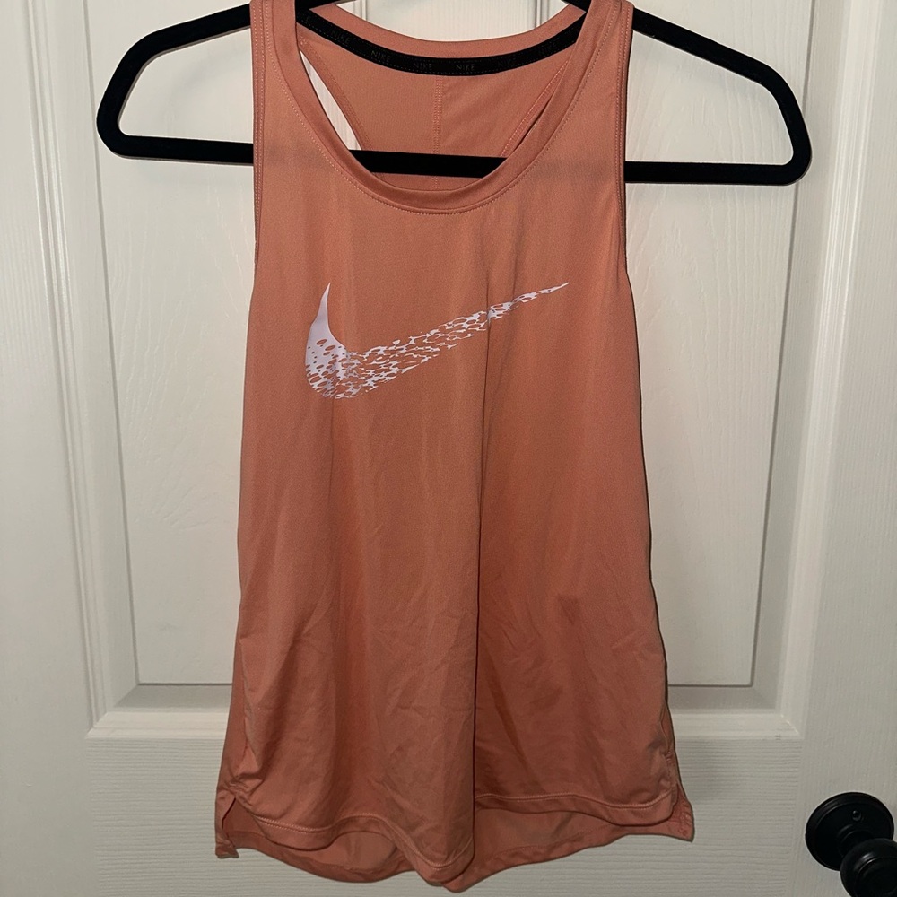 Nike Pink Relaxed Sleeveless Razorback Tank Top